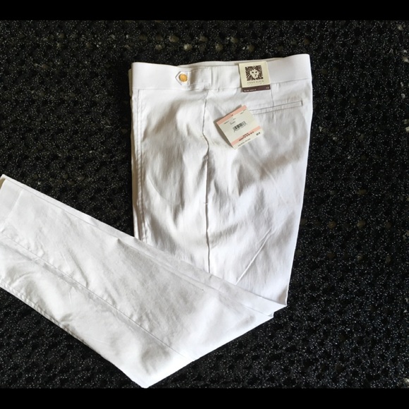 Anne Klein sz 10 white pants wide elastic waist.  New, never worn. - Picture 6 of 10
